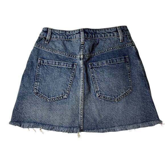 We the Free Denim Skirt Women's 24 Jean Full Zip Front - Picture 2 of 6